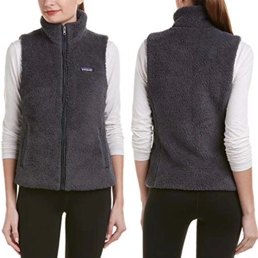 Patagonia Los Gatos Fleece Jacket Vest Fuzzy
Teddy Sherpa in Smolder Blue Medium